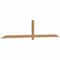 Ekena Millwork Eugene Smooth Timber Gable Bracket, Western Red Cedar, 108"W x 22"H x 1 1/2"D x 3 1/2"F, 5/12 Pitch GBW108X22X0204EUG00SWR - alternate 3